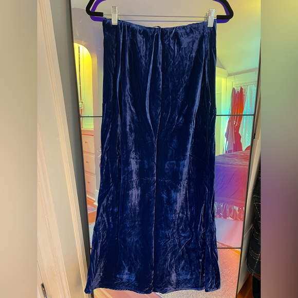 NWT Velvet Maxi Slip Skirt - Picture 2 of 7